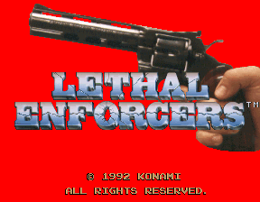 Lethal Enforcers (ver UAE, 11-19-92 15:04) Title Screen